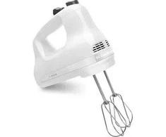 KitchenAid 5KHM5110EWH Rankinis maišytuvas 85 W Baltas