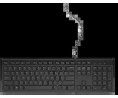Klaviatūra Dell KB216 580-ADHK_1017806533983 (membraninė; USB; (EU), (US); spalva juoda)