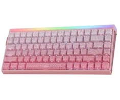 HERO84 HE Rožinis+Gradient+Contour Dragon King RGB AULA gasket klaviatūra