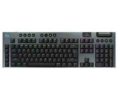 Logitech G G915 X Lightspeed žaidimų klaviatūra USB + RF belaidė + Bluetooth QWERTY amerikiečių tarptautinė juoda