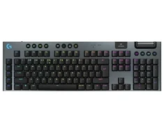 Logitech G G915 X Lightspeed žaidimų klaviatūra USB + RF belaidė + Bluetooth QWERTY amerikiečių tarptautinė juoda