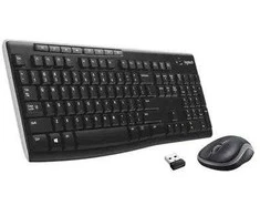 Klaviatūra membraninė Logitech MK270 920-004508 (USB (Radio 2.4 GHz); spalva juoda)