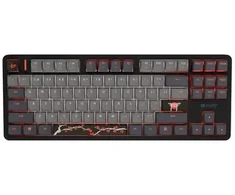 Klaviatūra žaidimams FURY KANABO K6 US su pašvietimu RGB MAGNETYCZNA JUODA-Pilka
