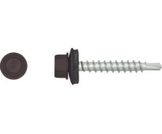 Koelner Stoginiai savisriegiai, ZN su tarpine, 4,8 x 35 mm, RAL 8017, 250 vnt.