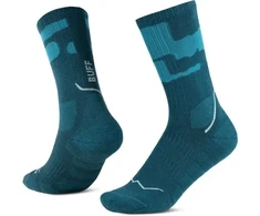 BUFF Merino MW Crew Socks MWC2 Socks, Mėlyna-Turquoise L