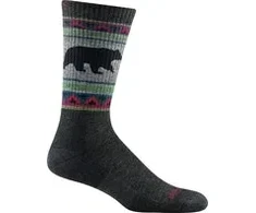 Kojinės merino Darn Tough VanGrizzle Boot Midweight with Cushion - charcoal