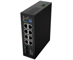 Šakotuvas Komutatorius Lanberg ILGE-8P-2S-120 Light Industrial PoE 4XBT 4XAT 2XSFP DIN Gigabit Ethernet