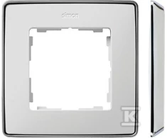 Kontakt-Simon Simon Detail 82 Vieno rėmo Detail Select-metal WHALA / Base Chrom 8201610- 244