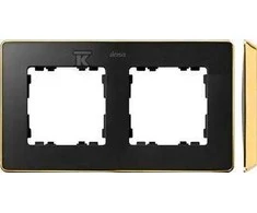 Kontakt-Simon Simon Detail 82 dvigubo karkaso Detail Select-metal GRAFIT / Base Gold 8201620- 242
