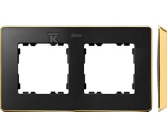 Kontakt-Simon Simon Detail 82 dvigubo karkaso Detail Select-metal GRAFIT / Base Gold 8201620- 242