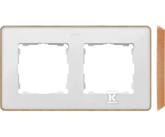 Kontakt-Simon Simon Detail 82 Dukart rėmelis Detail SelecT-wood balta / base Wood 8201620- 270