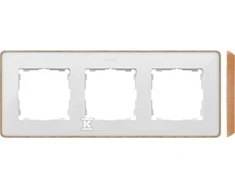 Kontakt-Simon Simon Detail 82 Triple Frame Detail Select- medis balta / base Wood 8201630-270