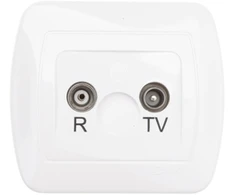 Kontakt Simon Susisiekite su Simonu AA10/11 Simono Akord Lizdas antenos RD/TV balta AA10/11