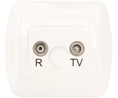 Kontakt-Simon RTV antenos lizdas 3,5 dB (galutinis baltas) (AAK / 11)