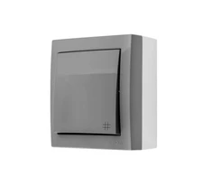 Kontakt Simon SUSISIEKTI SU SIMONU Simonu Aquaclick Cross jungtis, 10 AX, 250 V pilka ACW7/16