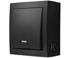Kontakt-Simon Simon Aquaclick Unipole jungtis su vidiniu apšvietimu, 10 AX, 250 V juoda ACW1L / 49