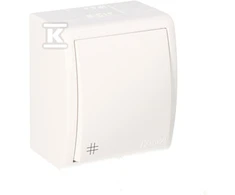 Kontakt Simon KRYŽIAUS JUNGTIS IP54 AQUARIUS Baltas