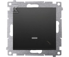 Kontakt-Simon Simon 54 Laiptų jungtis su LED pašvietimu (modulis) 16AX 250V sraigtiniai terminalai juodas kilimėlis DW6AL.01 / 49