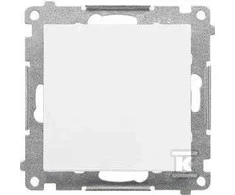 Kontakt-Simon laiptų jungtis Kontakt-Simon 55 TW6.01/X/111 be piktogramos, modulis 10 AX, 250V~, greitos jungtys, matinė balta