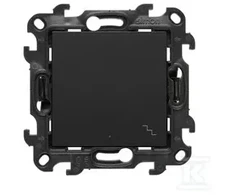 Kontakt-Simon Łącznik schodowy Simon 24 su podświetleniem LED (moduł) IP20/IP44 10AX juoda mat (NW6L.01/49)