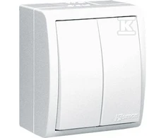 Kontakt Simon Žvakidės jungtis AQUARIUS IP54 balta su apšvietimu
