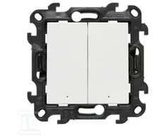 Kontakt-Simon Simon 24 Łącznik świecznikowy su podświetleniem LED do wersji IP44 balta NW5L2.01/11