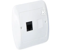 Kontakt Simon AF51/11 GN.KOMP.RJ45 POJED.BIA.