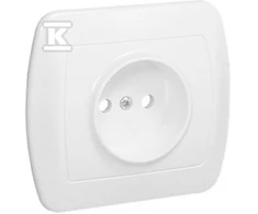 Kontakt Simon AG1E/11 GN.B/U VIENAS SU BALTAIS RĖMAIS.
