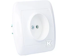 Kontakt Simon AG1E/11 GN.B/U VIENAS SU BALTAIS RĖMAIS.