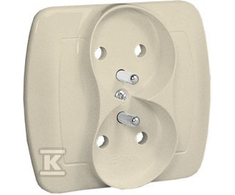 Kontakt Simon AGZ2/12 GN.DOUBLE.Z/U.CREAM