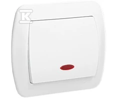 Kontakt Simon AW1L/11 VIENAS SUJUNGTAS SU BALTAIS APŠVIETIMO RĖMAIS