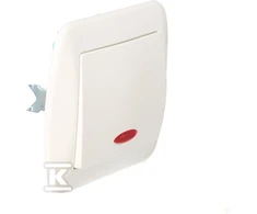 Kontakt Simon AW1L/11 VIENAS SUJUNGTAS SU BALTAIS APŠVIETIMO RĖMAIS