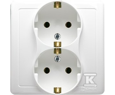 Kontakt Simon BGSZ2/11 BASIC SOCET Baltas