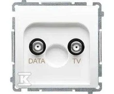 Kontakt-Simon Simon Basic F tipo baltas TV- duomenų lizdas (BMAD1.01 / 11)