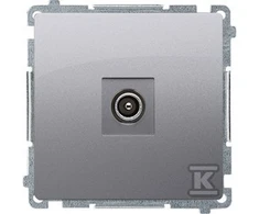 Kontakt Simon BMAK3.01/43 SOCKET BASIC Matinis Sidabrinis