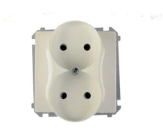 Kontakt Simon Kreipkitės į Simoną BMG2M.01/11 Simon Basic Lizdas dvigubai naudotas 16A IP20 kirvis BMG2M.01/11