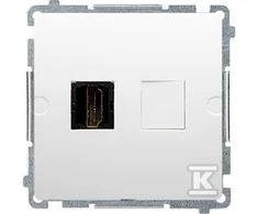 Kontakt Simon BMGHDMI.01/11 BASIC SOCET Baltas