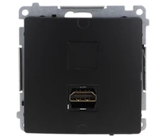 Kontakt Simon BMGHDMI.01/49 Simon Basic Vienas HDMI lizdas (modulis) juodas BMGHDMI.01/49