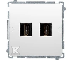 Kontakt Simon BMGHDMI2.01/11 SOCKET BASIC Baltas