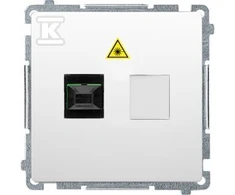 Kontakt-Simon Simon Basic Šviesolaidinis / optinis vieno lizdo baltas BMGS1.01/11