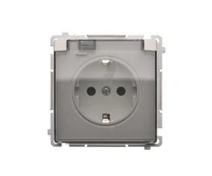 Kontakt Simon Kreipkitės į Simoną BMGSZ1B.01/11 Simon Basic Lizdas Schuko kištukas IP44 versijai (modulis) 16A, 250V~, varžtiniai gnybtai balta BMGSZ1B.01/11