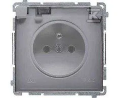 Kontakt Simon BMGZ1B.01/43A BASIC SOCKET SIDABRINIS KILIMAS