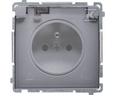Kontakt Simon BMGZ1B.01/43A BASIC SOCKET SIDABRINIS KILIMAS