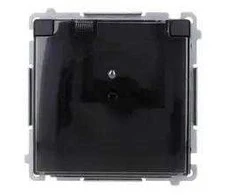 Kontakt Simon BMGZ1BZ.01/49A Simon Basic kištukinis lizdas su įžeminimu, su ekranu srovės takeliai, IP44 (modulio) varžtų gnybtai transp juoda BMGZ1BZ.01/49A
