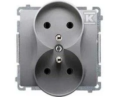 Kontakt Simon BMGZ2MZ.01/21 BASIC SOCET INOX PLIENAS
