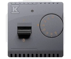 Kontakt-Simon Simon Basic Temperatūros reguliatorius su vidiniu davikliu 16A 230V sidabro kilimėlis (BMRT10w.02 / 43)