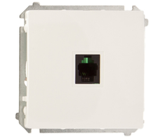 Kontakt-Simon Telefono lizdas vienas Basic MODULIS RJ11 balta - BMTU.01 / 11