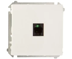 Kontakt-Simon Telefono lizdas vienas Basic MODULIS RJ11 balta - BMTU.01 / 11