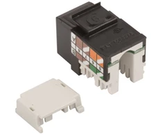 Kontakt-Simon Vieno kompiuterio lizdo RJ45 cat.6 įdėklas nepatikrintas juoda - CJ645U