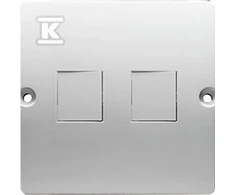 Kontakt Simon DANGALIS GN.2XRJ45 Baltas.BMGK1P/11 BASIC